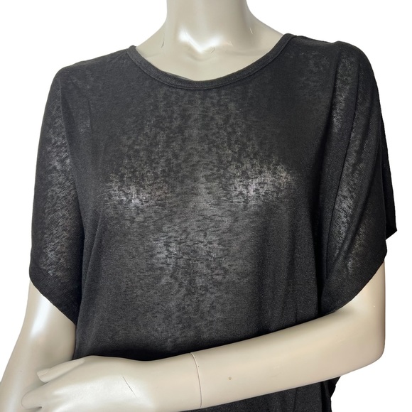 Esperanza New York Black Draped Fringe Top - Picture 3 of 10